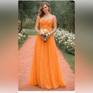 DAVIDS BRIDAL / Chiffon Sweetheart /woman’s 2/ brand new with tags/ formal/prom